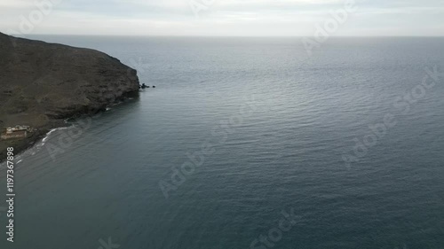 beautiful fuerteventura view of the beach and sands photo