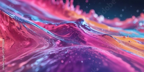 abstract liquid background with subtle shimmer and soft focus created by light's interaction with liquid, glow, shifting colors, light photo