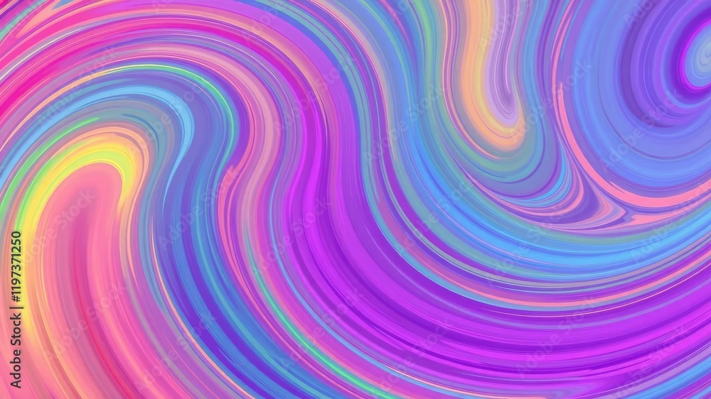 Obraz premium Abstract Rainbow Background with Swirling Colors, abstract background, digital painting