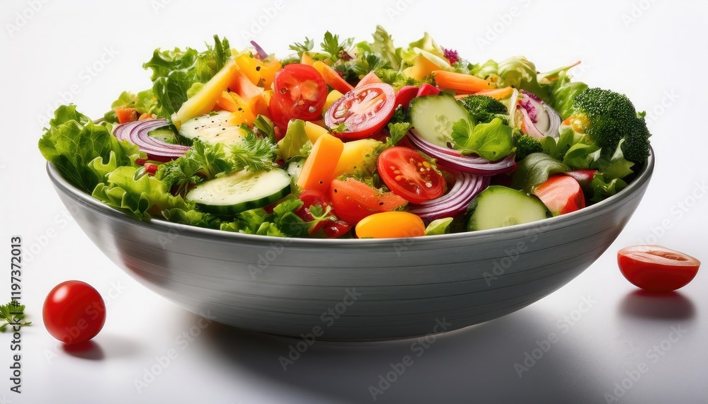 Fresh Colorful Vegetable Salad in Bowl Healthy Eating Diet Vegan Food Photography Fresh Colorful Vegetable Salad in Bowl Healthy Eating Diet Vegan Food Photography