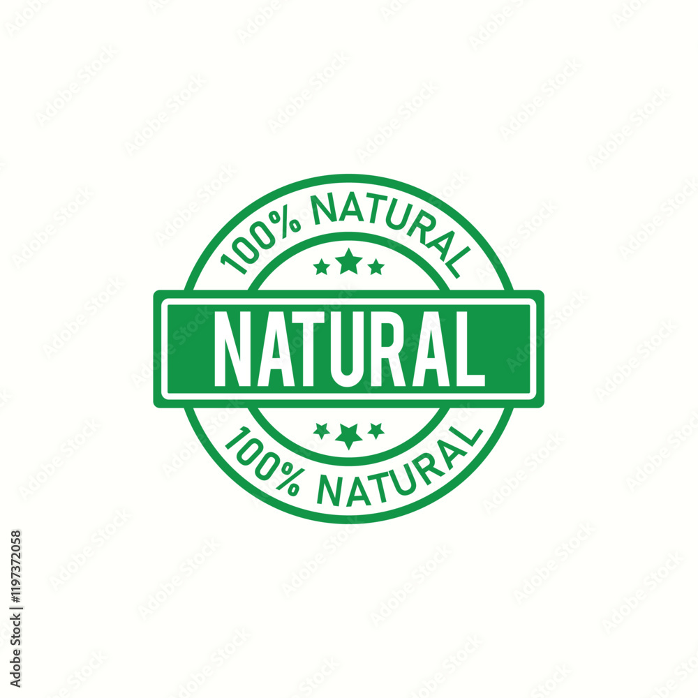 Natural label set icon, vector illustration Natural label set icon, vector illustration