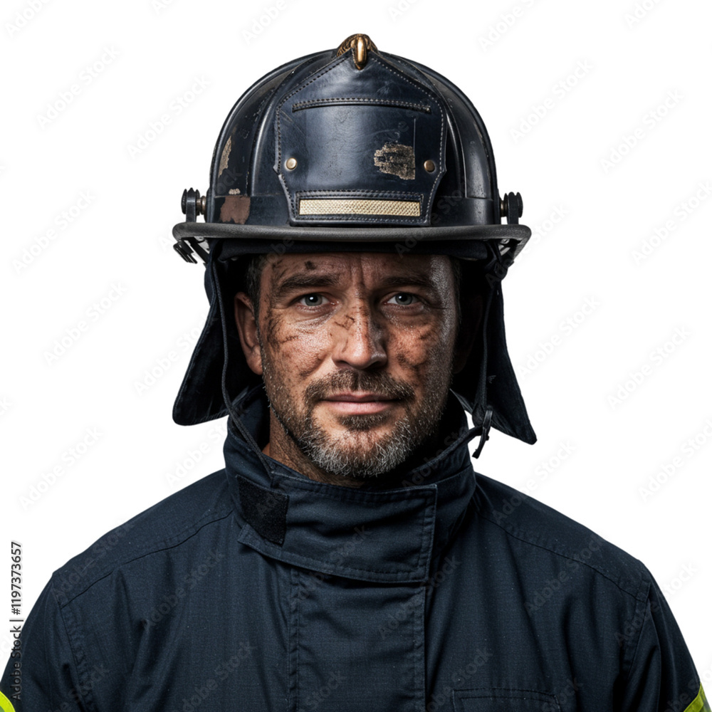 Portrait Firefighter Soot Grime Dirty Face Helmet Uniform Man Hero Duty Dark Brave Image Rescue Portrait Firefighter Soot Grime Dirty Face Helmet Uniform Man Hero Duty Dark Brave Image Rescue