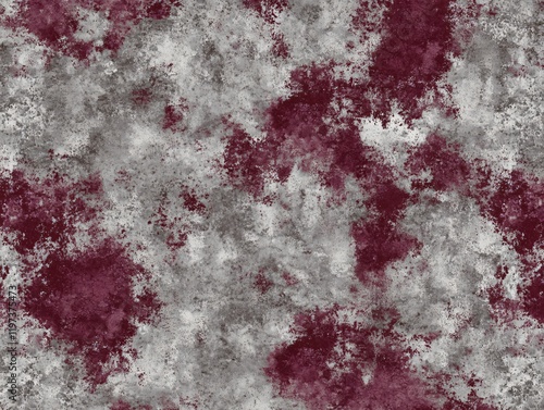 Abstract Burgundy Grey Splashes Texture Background Seamless Pattern