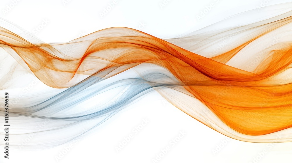 Abstract Orange and Blue Swirling Waves Flowing Design Digital Art Background Texture Abstract Orange and Blue Swirling Waves Flowing Design Digital Art Background Texture