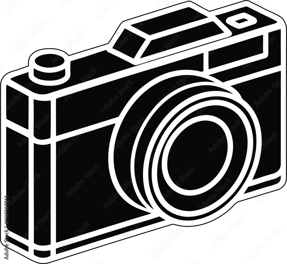 Modern Camera silhouette vector illustration, Camera line art vector, Camera vector design, Camera icon Modern Camera silhouette vector illustration, Camera line art vector, Camera vector design, Camera icon