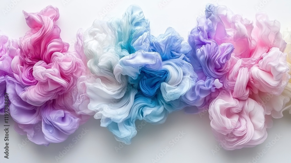 Fototapeta premium Abstract Pastel Color Swirls Fluid Ink Dye Paint Artistic Background Texture
