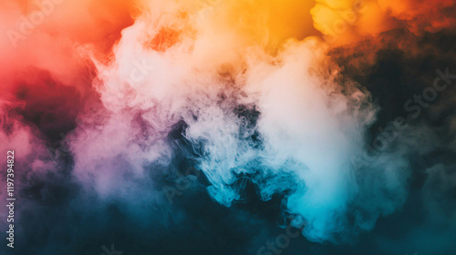 Wallpaper Mural Colorful Smoke Clouds Torontodigital.ca