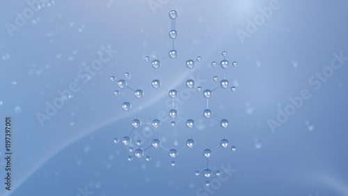 Fototapeta Naklejka Na Ścianę i Meble -  finerenone molecular structure, 3d model molecule, antihypertensive, structural chemical formula view from a microscope