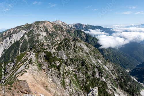 唐松岳から白馬岳方面 photo