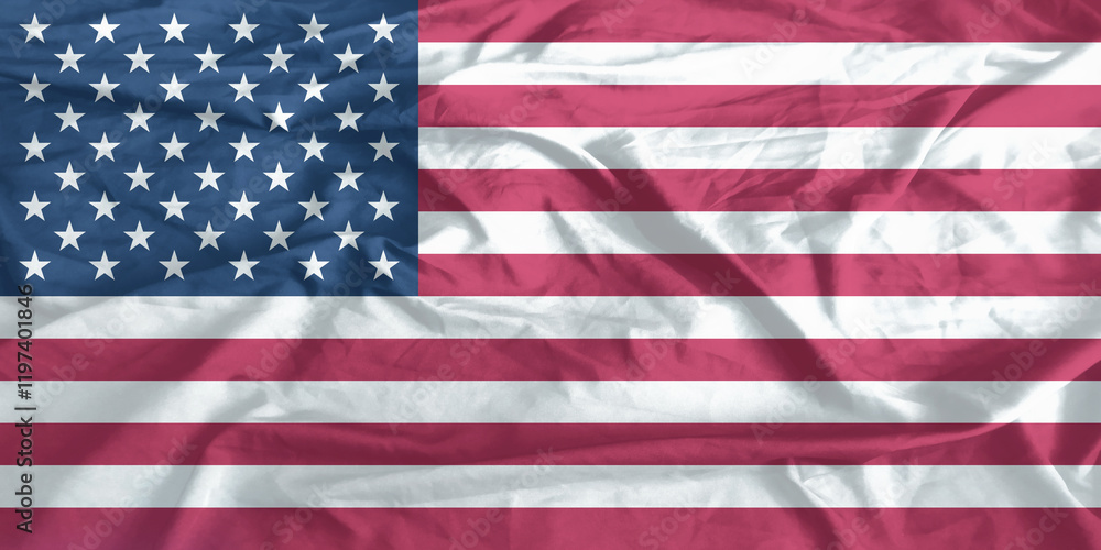 Obraz premium United States of America Flag Waving Close Up