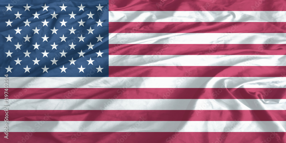 Obraz premium United States of America Flag Waving Close Up