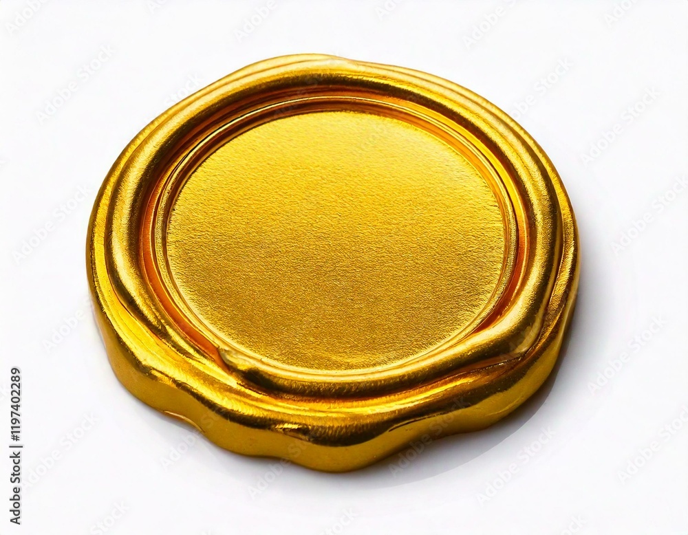 gold stamp wax isolated on white background gold stamp wax isolated on white background