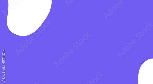 Abstract purple background with white oval shapes on the edges