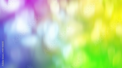 Moving rainbow gradient with soft blurred bokeh lights perfect for dreamy backgrounds, creative visuals, and colorful design projects photo