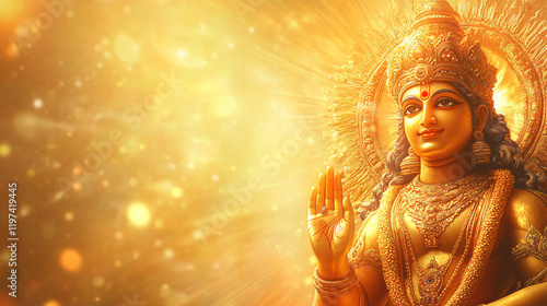 lord god Surya Indian hindu festival Makar Sankranti Chhath Puja pongal background diwali