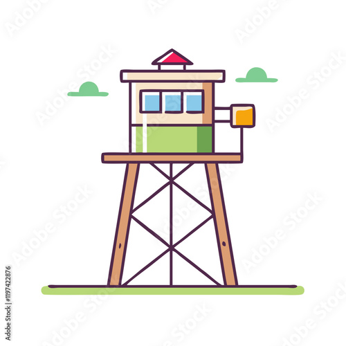 bird watching tower icon, bird watching tower vector illustration-simple illustration of bird watching tower, perfect for bird watching tower logos and themed design  photo