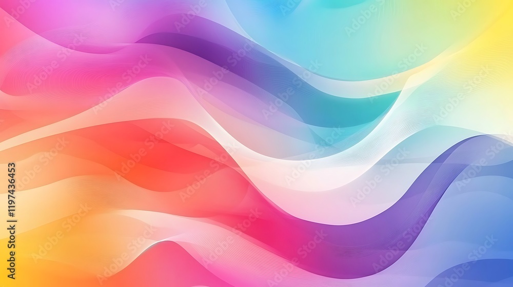 Obraz premium Abstract Colorful Waves Design Background Image