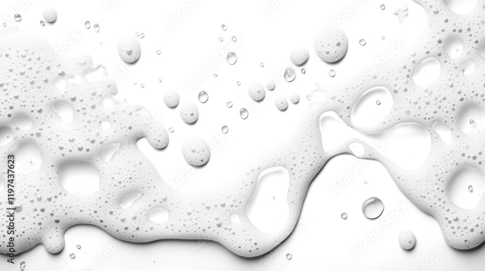 Bubbly foam texture on transparent background Bubbly foam texture on transparent background