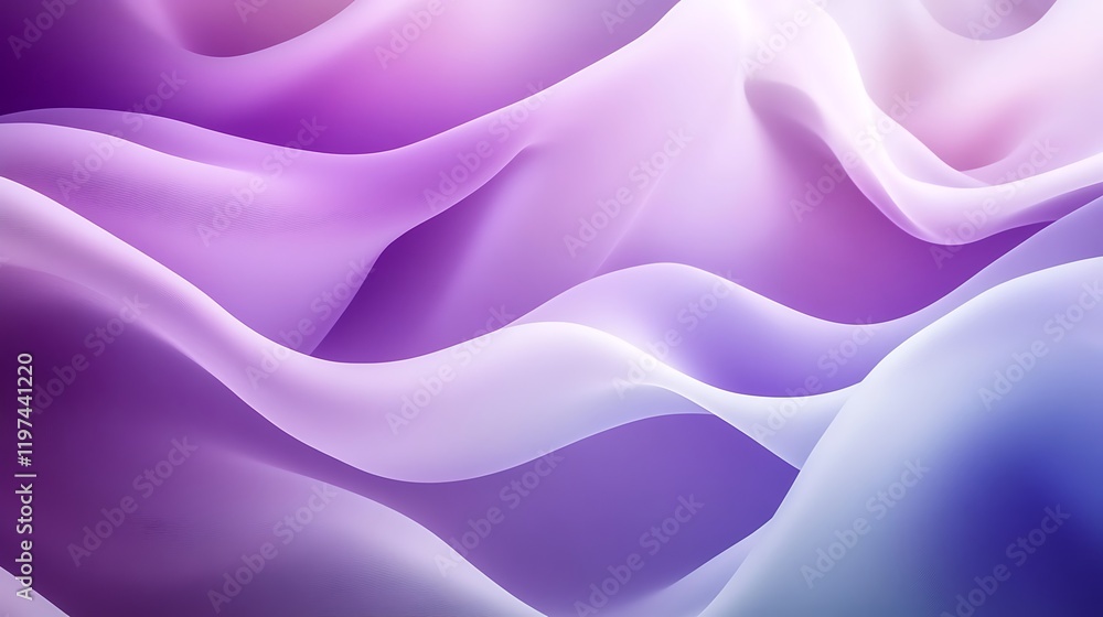 Obraz premium Abstract Purple and White Wave Design