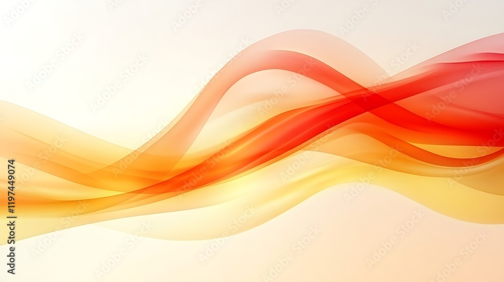 Abstract Orange and Yellow Wave Design Abstract Orange and Yellow Wave Design