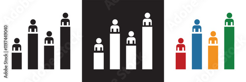 Exit polling icon vector. isolated on white and black background. vector illustration. EPS 10 