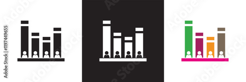Exit polling icon vector. isolated on white and black background. vector illustration. EPS 10 