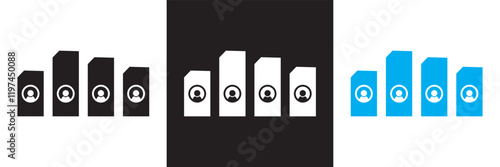Exit polling icon vector. isolated on white and black background. vector illustration. EPS 10 