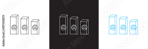 Exit polling icon vector. isolated on white and black background. vector illustration. EPS 10 
