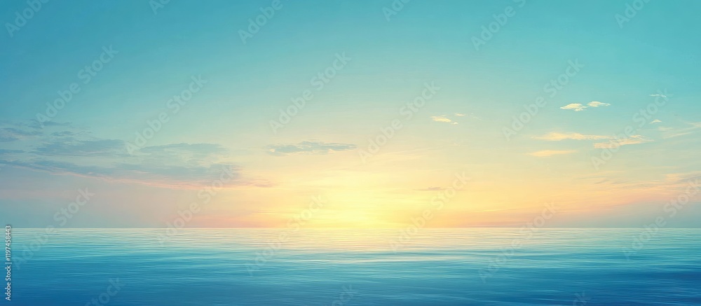 Twilight landscape over a calm sea with soft blue and warm golden hues in the evening sky, ideal for text overlay and scenic backgrounds. Twilight landscape over a calm sea with soft blue and warm golden hues in the evening sky, ideal for text overlay and scenic backgrounds.
