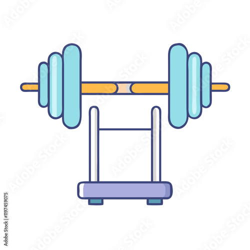 barbell with weights icon, barbell with weights vector illustration-simple illustration of barbell with weights, perfect for barbell with weights logos and themed design 