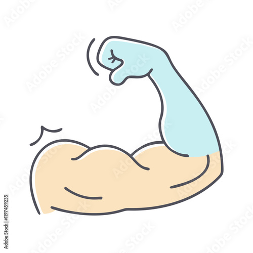 bicep flexing icon icon, bicep flexing icon vector illustration-simple illustration of bicep flexing icon, perfect for bicep flexing icon logos and themed design 