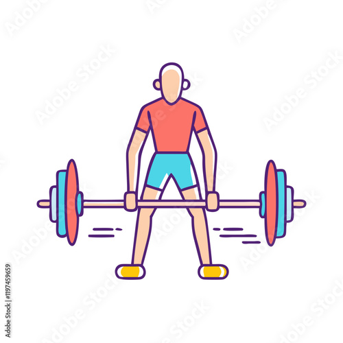 deadlift icon icon, deadlift icon vector illustration-simple illustration of deadlift icon, perfect for deadlift icon logos and themed design 