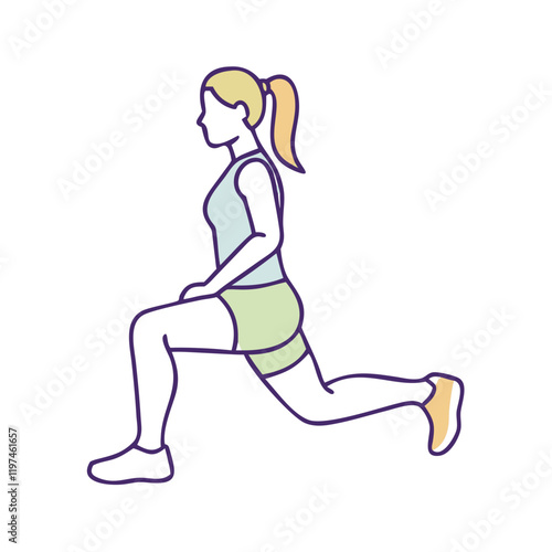 lunges icon, lunges vector illustration-simple illustration of lunges, perfect for lunges logos and themed design 