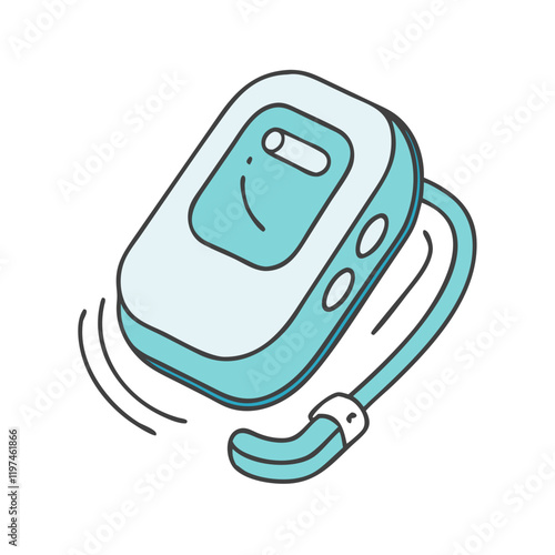 pedometer icon, pedometer vector illustration-simple illustration of pedometer, perfect for pedometer logos and themed design 