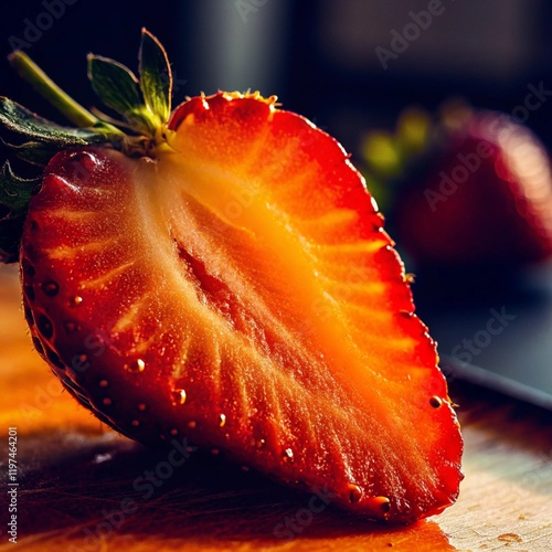 close up of strawberry
