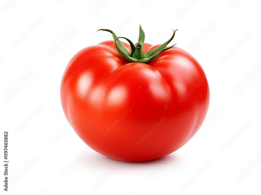 Tomato ripe, appetizing on white background, isolated.
Tomato ripe, appetizing on white background, isolated.