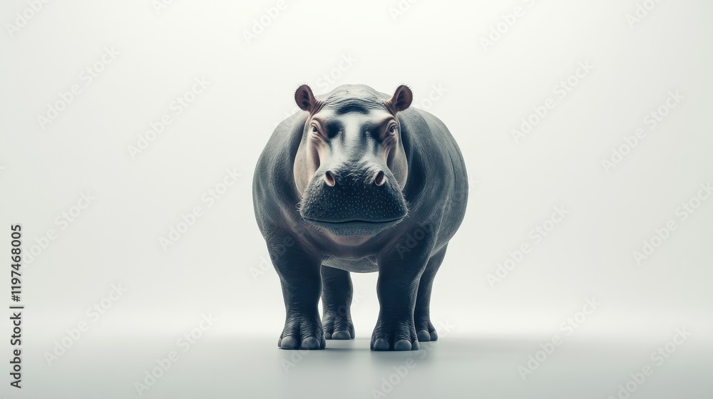 hippopotamus isolated on white hippopotamus isolated on white