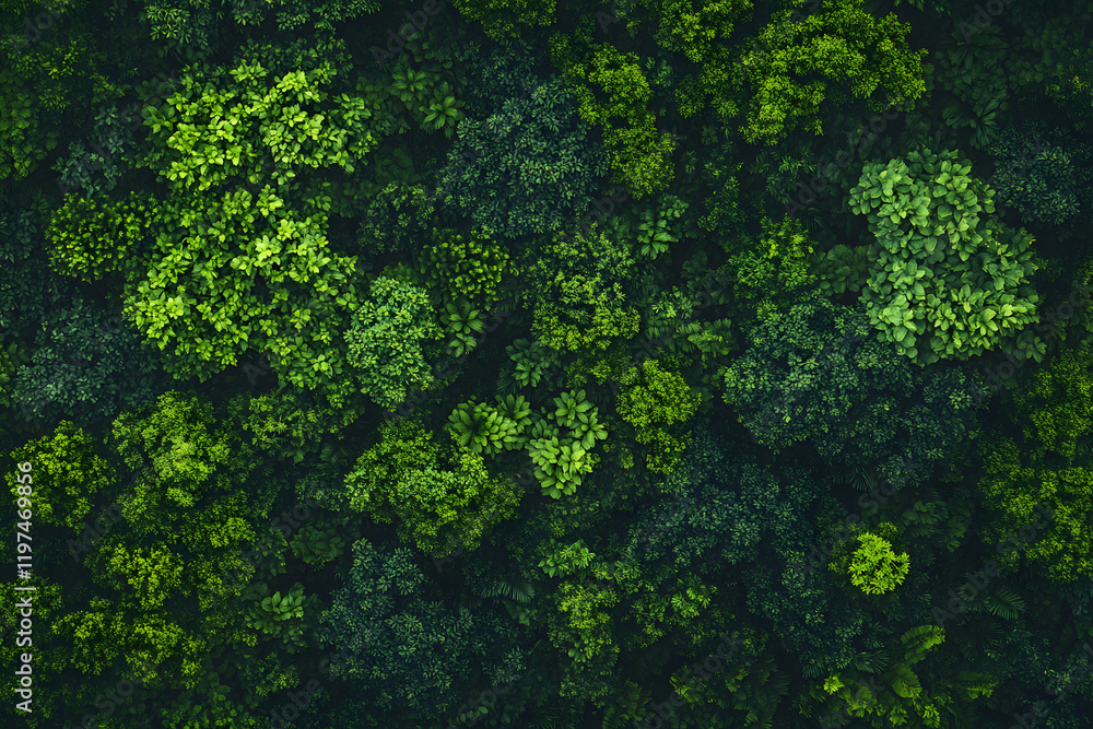 Aerial top view of green trees in forest. Nature and environment landscape Aerial top view of green trees in forest. Nature and environment landscape