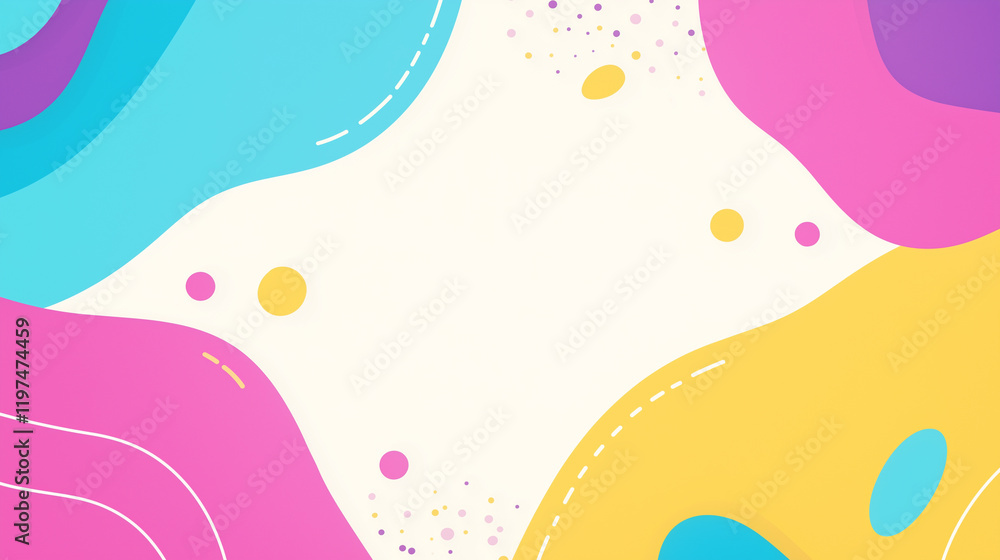 A pastel abstract background with dotted textures and wavy shapes, creating a soft and playful aesthetic A pastel abstract background with dotted textures and wavy shapes, creating a soft and playful aesthetic
