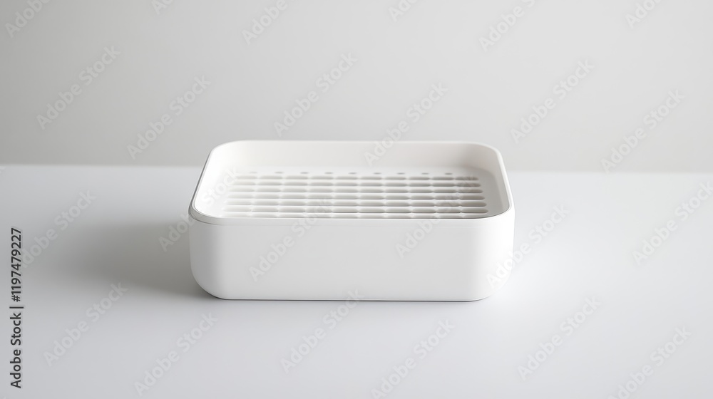 Minimalist White Storage Container for Everyday Use Minimalist White Storage Container for Everyday Use