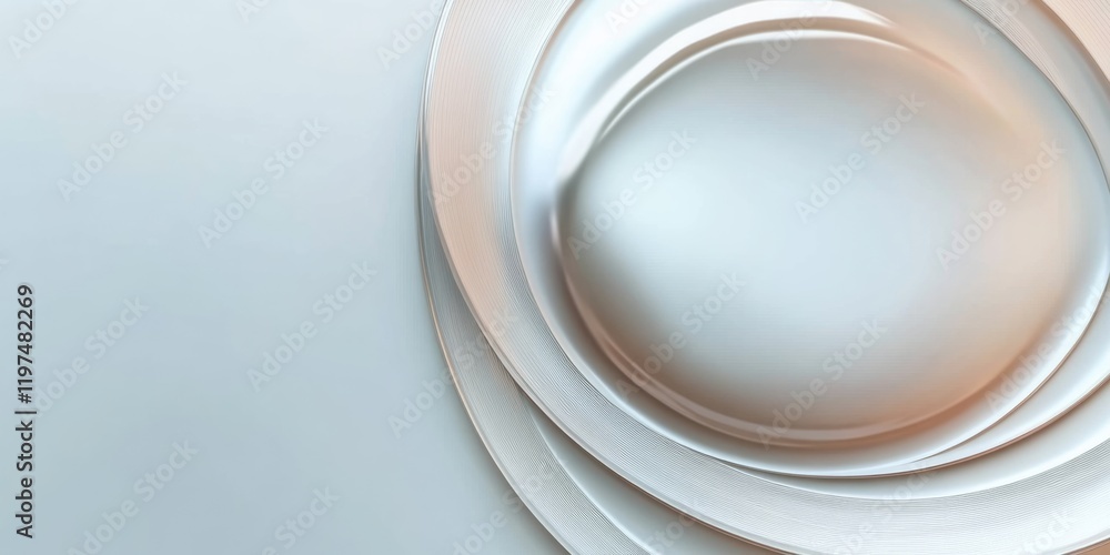 Abstract close-up of smooth overlapping circular shapes in soft muted tones with Copy Space for text placement Abstract close-up of smooth overlapping circular shapes in soft muted tones with Copy Space for text placement
