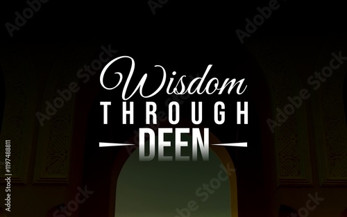 Inspirational Muslim quotes promoting faith, patience, gratitude, and Islamic values. Perfect for designs, posters, and digital art, reflecting spiritual growth and positivity in Islam. photo