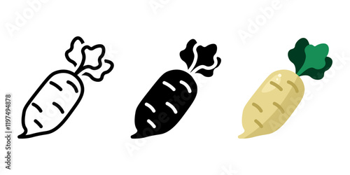 Beetroot red icon. Radish color sign. Sugar beet symbol. Root vegetable illustration. Healthy eating and dieting pictogram.