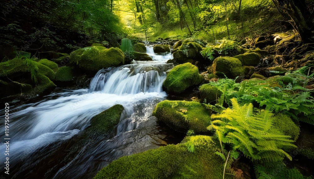 Obraz premium waterfall in the forest