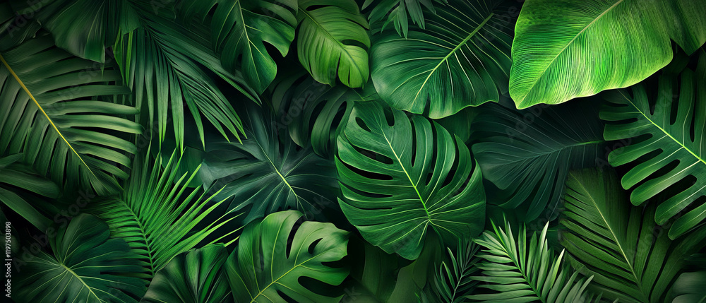 Experience the vibrancy of a lush tropical rainforest filled with dense greenery Experience the vibrancy of a lush tropical rainforest filled with dense greenery