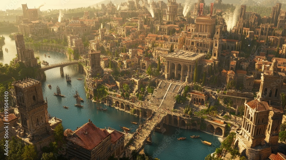 Obraz premium Fantasy Castle, Architecture