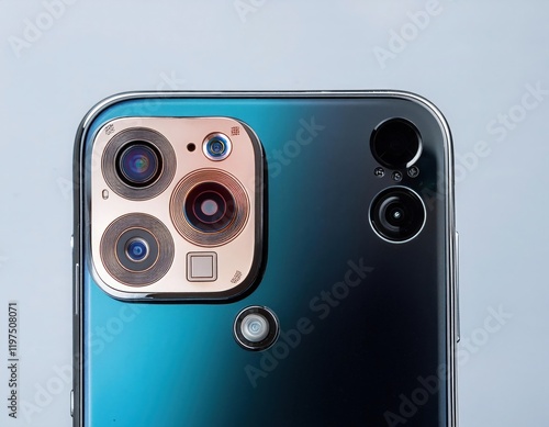 Advanced smartphone camera array featuring multiple sensors for enhanced photography capabilities photo