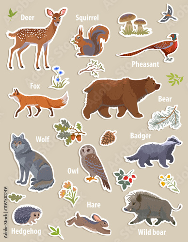 Animals stickers