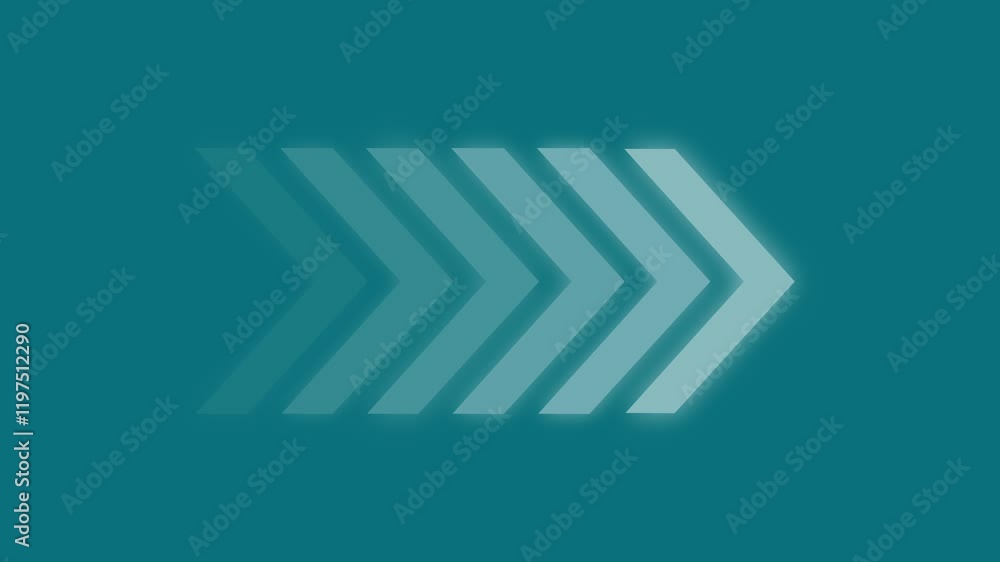 moving right Arrow Loop Animation video direction concept. colorful arrow icon concept on blue background moving right Arrow Loop Animation video direction concept. colorful arrow icon concept on blue background