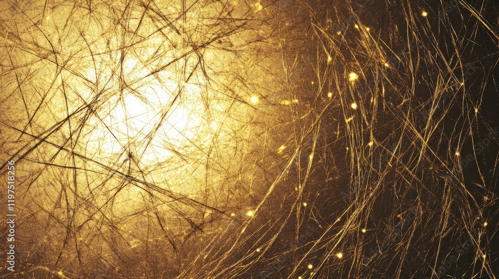 Obraz premium Abstract golden texture with light reflections and fine patterns